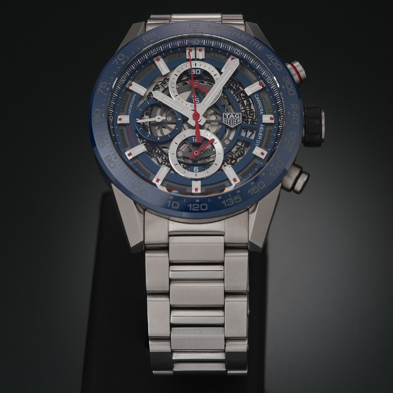 TAG HEUER(USED)태그호이어 까레라 크로노 데이트 스켈레톤